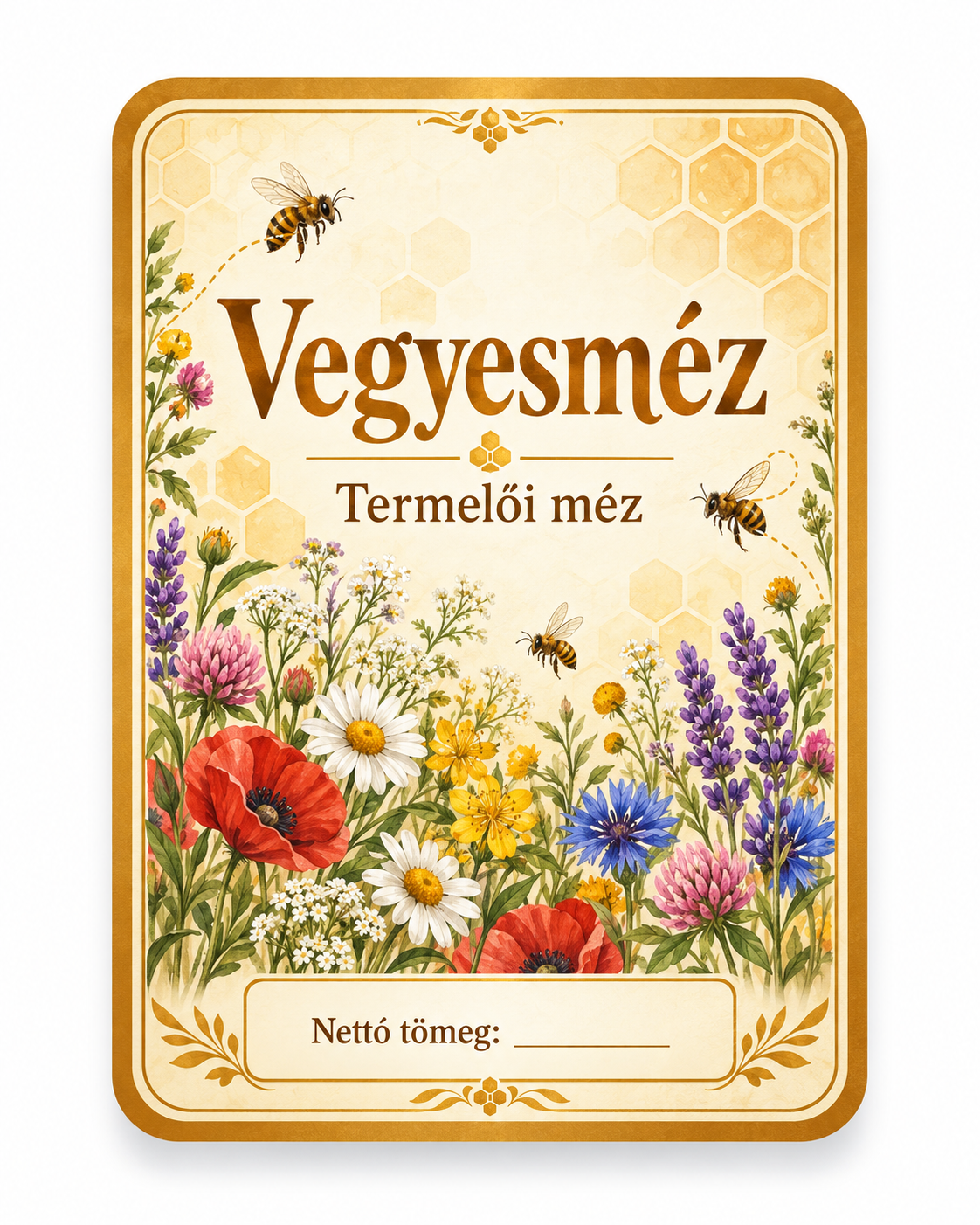 Méz címke
