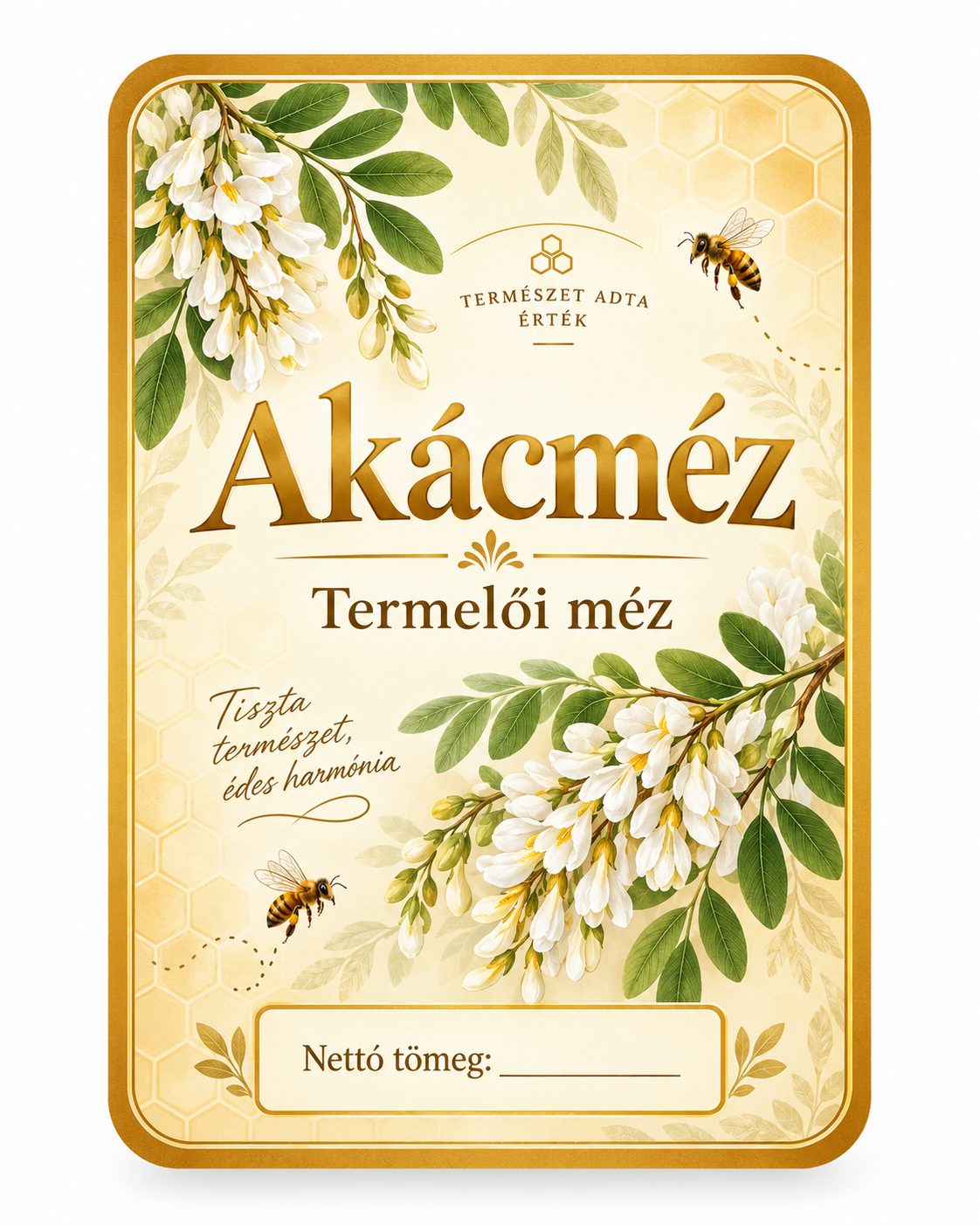 Méz címke