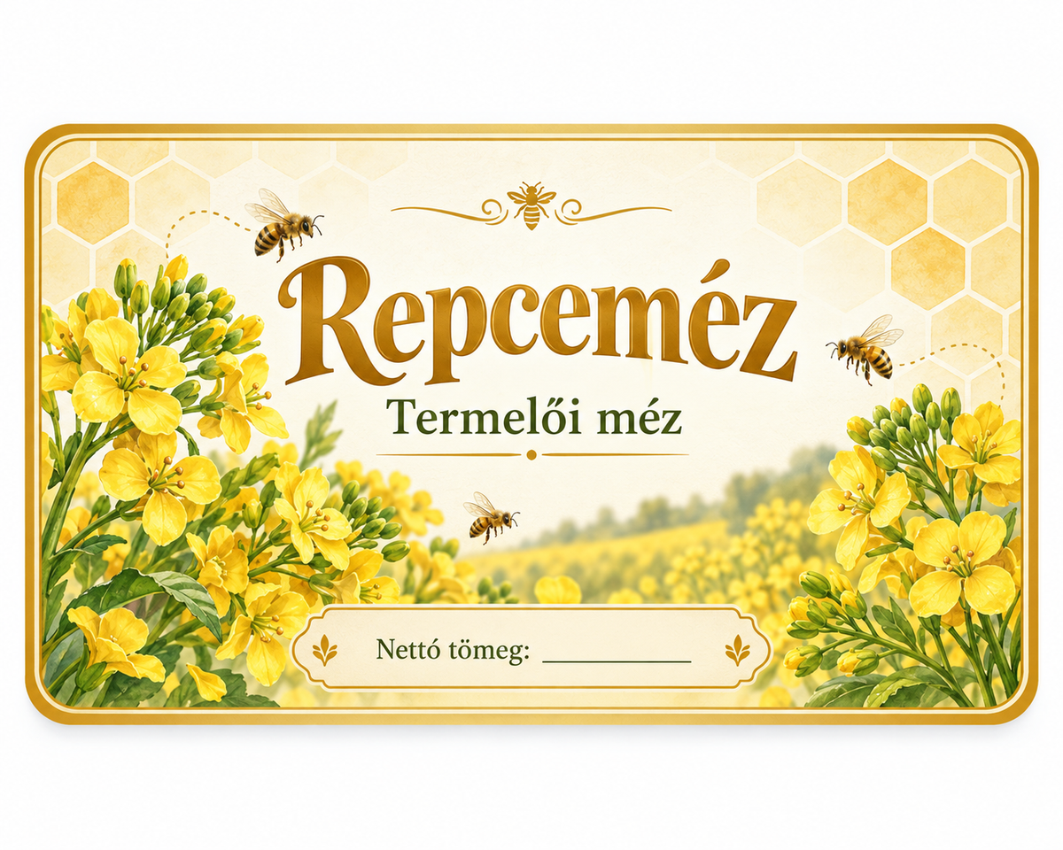 Méz címke