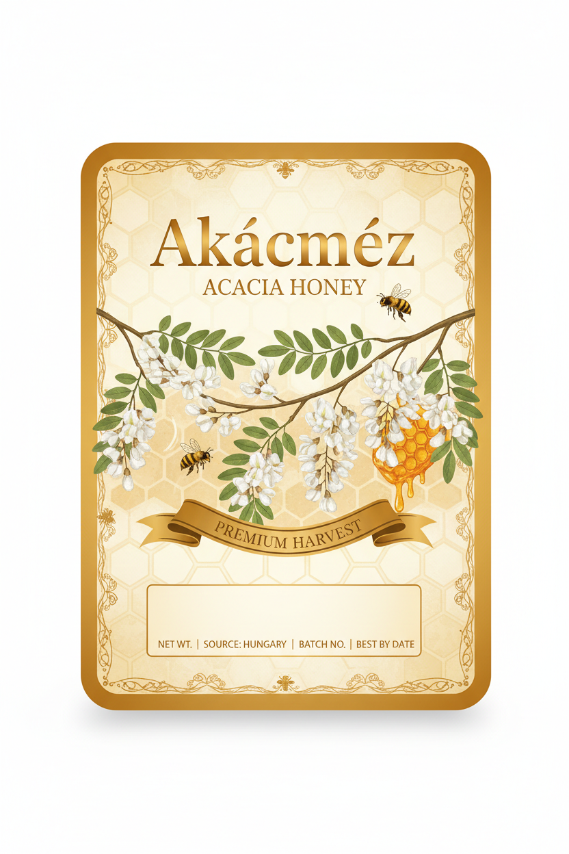 Méz címke 🍯