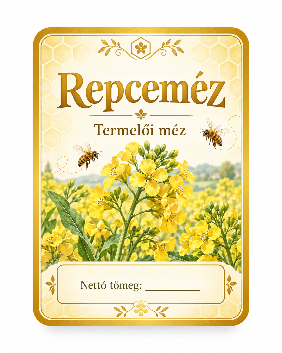 Méz címke