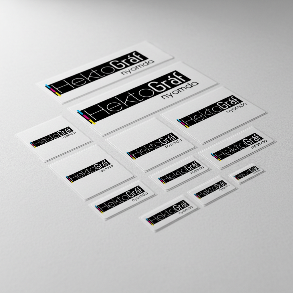 Hektográf papír alapú címkék - lézernyomtatás, éles sarkok