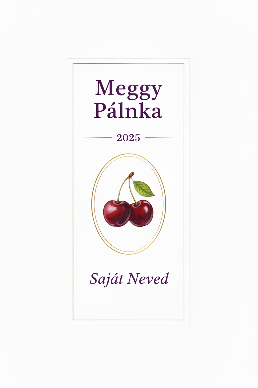 Pálinkás címke - Személyre szabható
