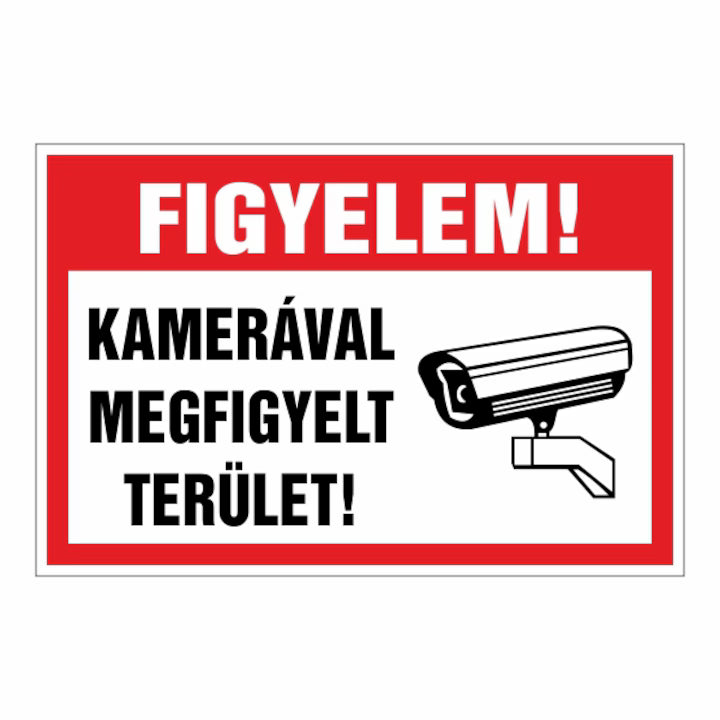 Kamerával megfigyelt tábla