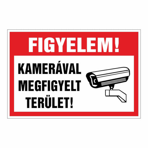 Kamerával megfigyelt tábla