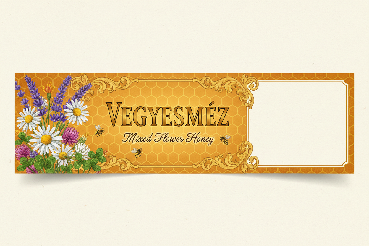 Méz címke 🍯